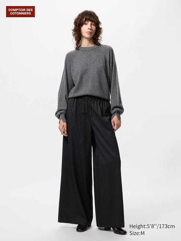 Широкие шерстяные брюки Uniqlo, 09 black
Широкие шерстяные брюки Uniqlo, 09 black