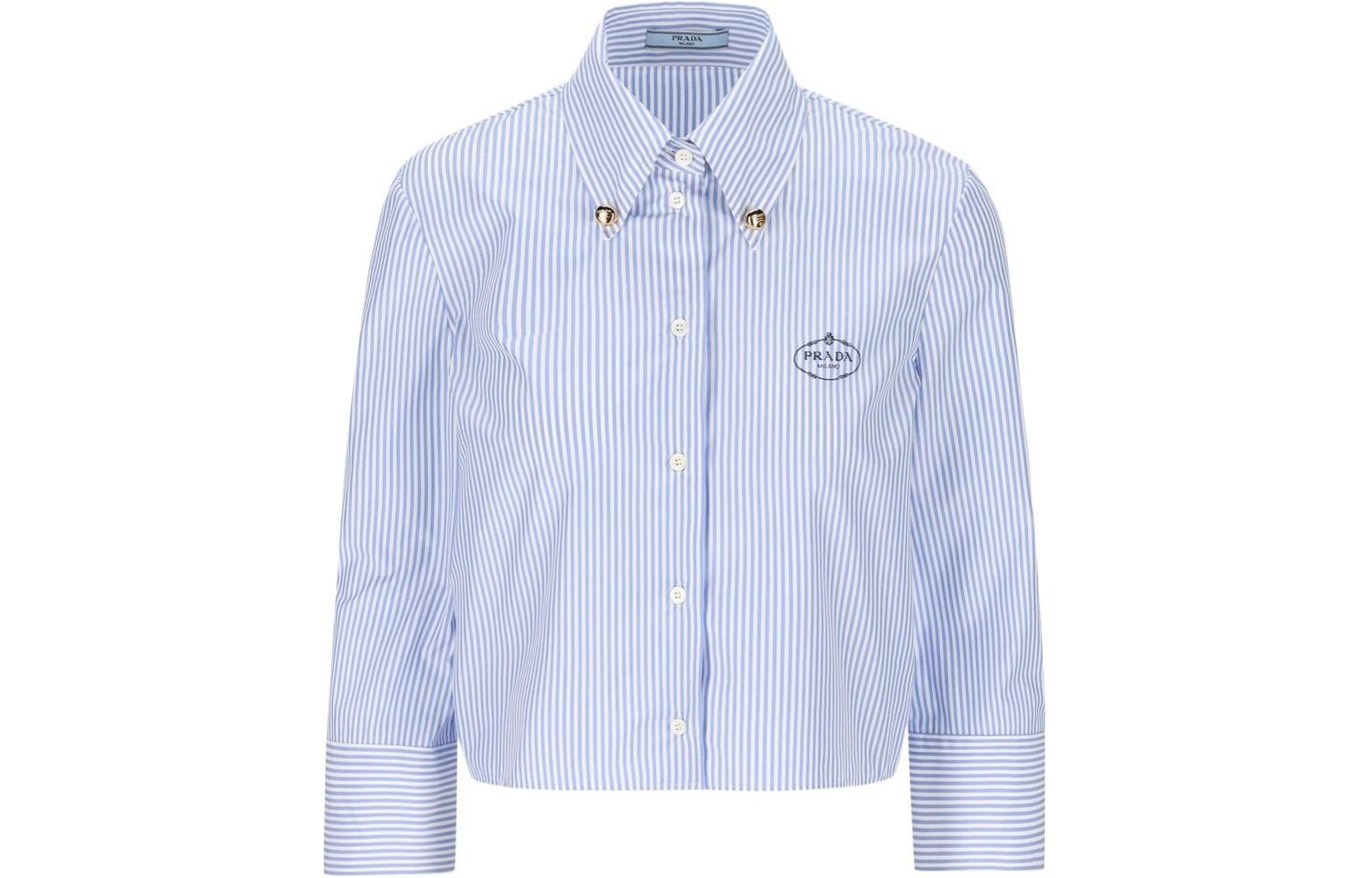 Рубашка женская Prada в полоску, синий
Рубашка женская Prada в полоску, синий