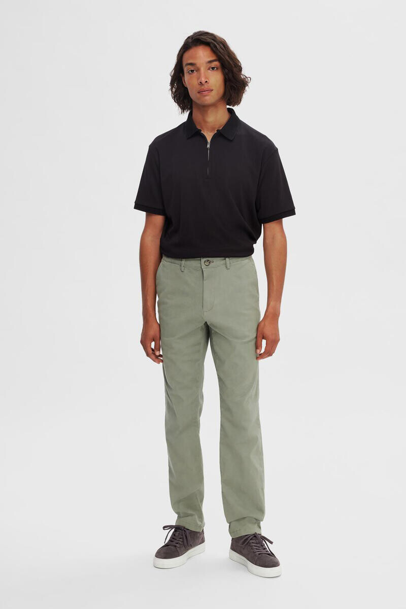 Классические брюки чинос Slim Fit из органического хлопка. Selected, зеленый
Классические брюки чинос Slim Fit из органического хлопка. Selected, зеленый