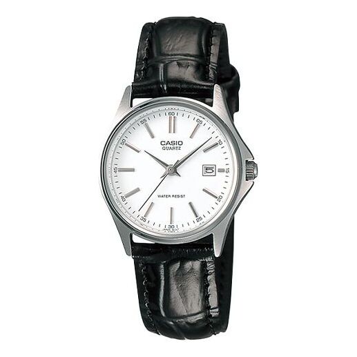 Часы CASIO Leather Belt Waterproof /Black Quartz White Analog, белый 
Часы CASIO Leather Belt Waterproof /Black Quartz White Analog, белый