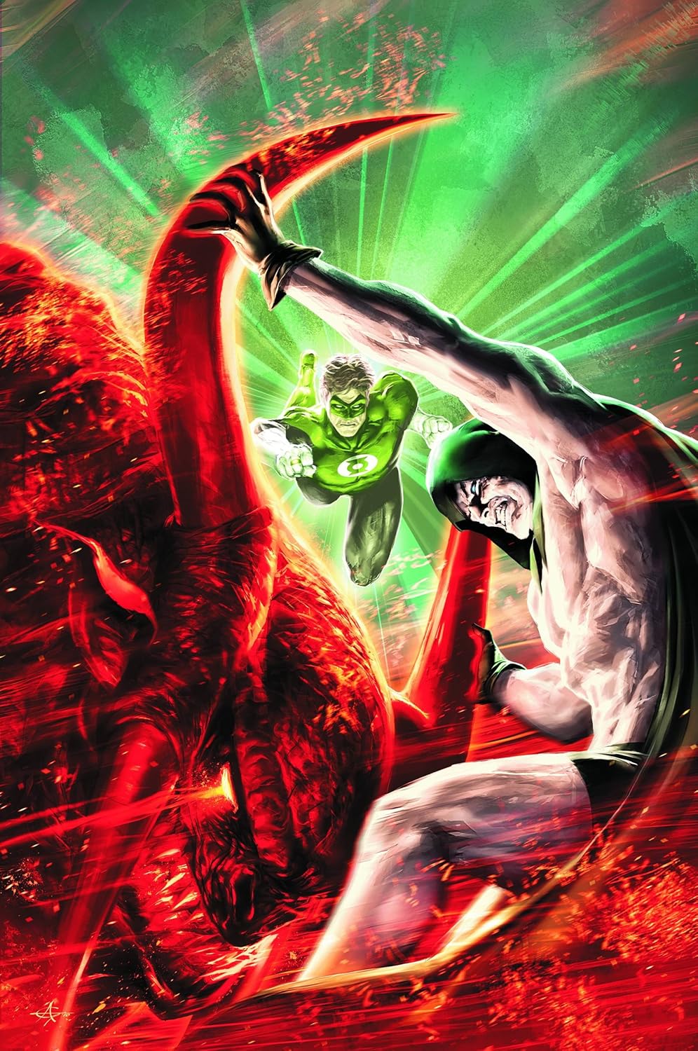 Green Lantern #61 Alex Garner Butcher VS Spectre Variant Cover (DC Comics)
Green Lantern #61 Alex Garner Butcher VS Spectre Variant Cover (DC Comics)