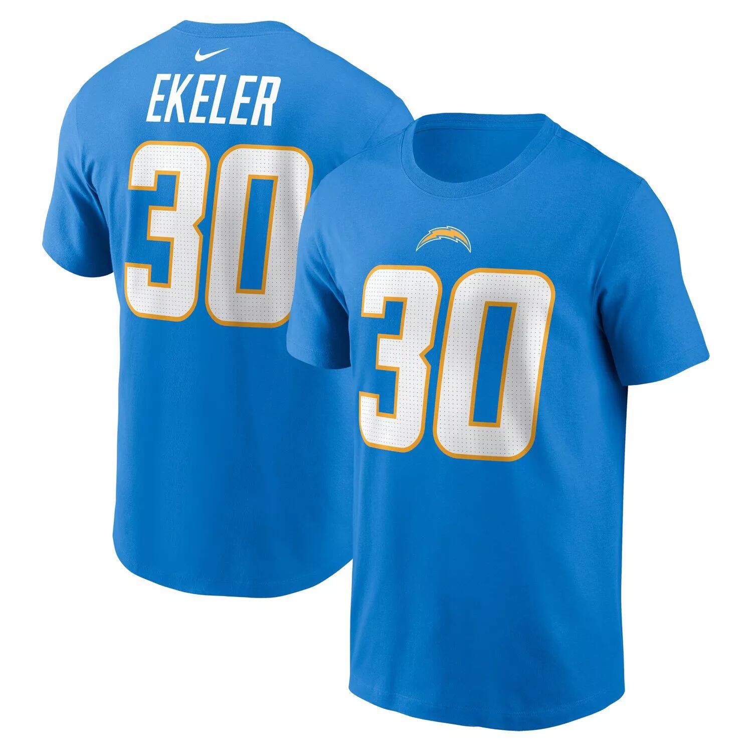 Мужская футболка Austin Ekeler Powder Blue Los Angeles Chargers с именем и номером игрока Nike
Мужская футболка Austin Ekeler Powder Blue Los Angeles Chargers с именем и номером игрока Nike