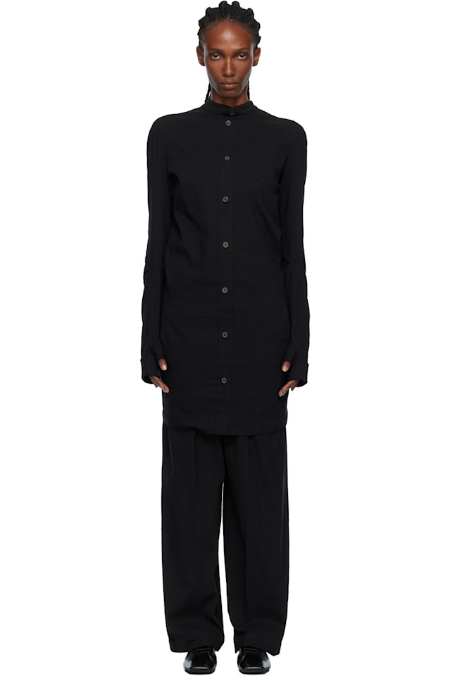 Мини-Платье «Как торс, так и рубашка» Issey Miyake, черный
Мини-Платье «Как торс, так и рубашка» Issey Miyake, черный