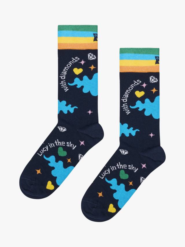 Носки Beatles Lucy in the Sky Happy Socks, Navy/Multi
Носки Beatles Lucy in the Sky Happy Socks, Navy/Multi