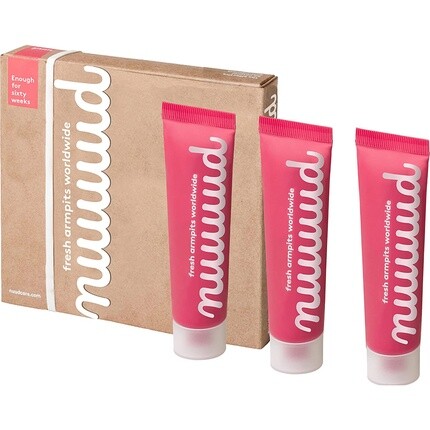 NUUD Натуральный веганский дезодорант-крем против запаха пота, 120 мл — упаковка из 3 шт.
NUUD Натуральный веганский дезодорант-крем против запаха пота, 120 мл — упаковка из 3 шт.