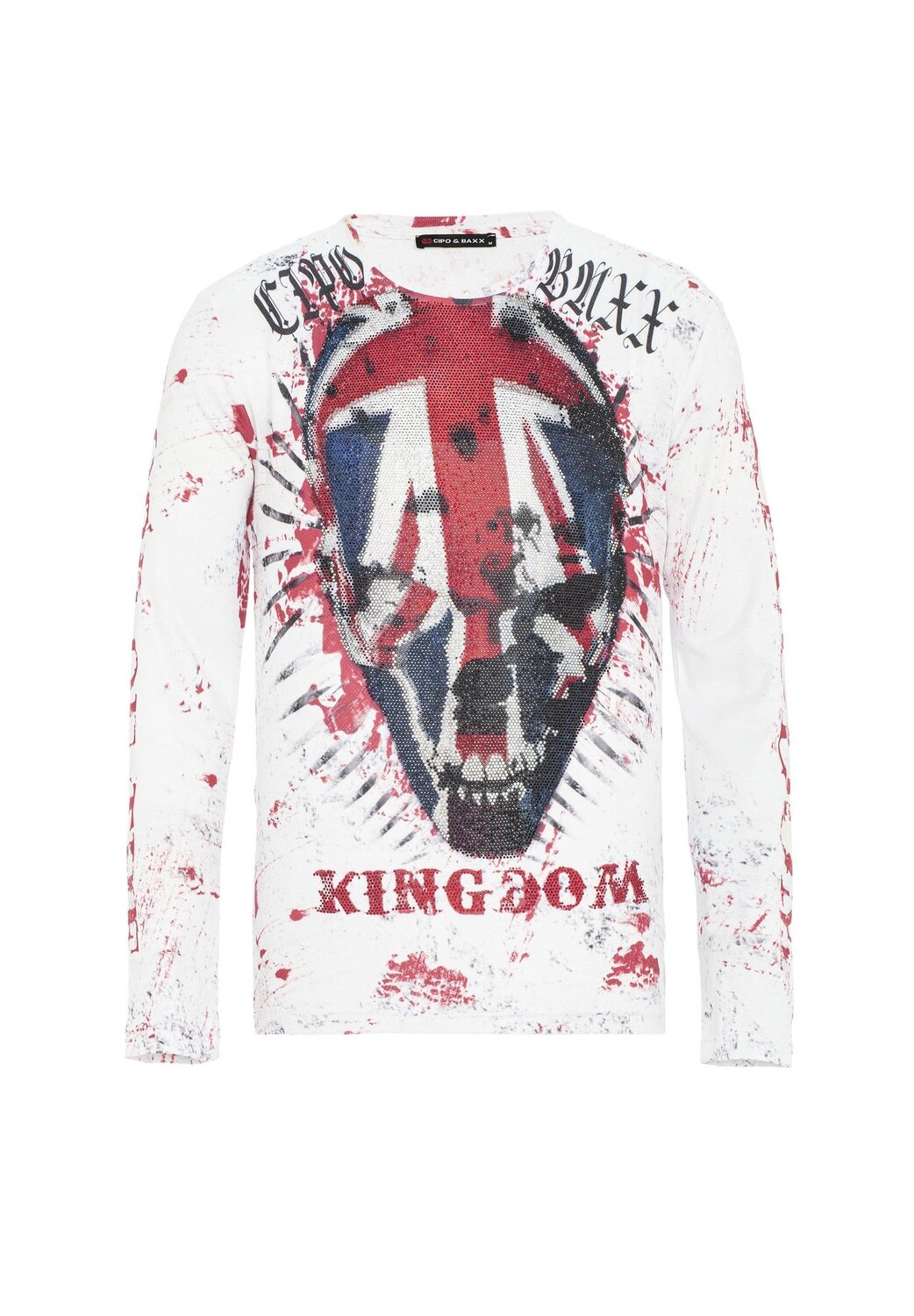 Рубашка с длинными рукавами и классным принтом черепа CIPO & BAXX, белый
Рубашка с длинными рукавами и классным принтом черепа CIPO & BAXX, белый