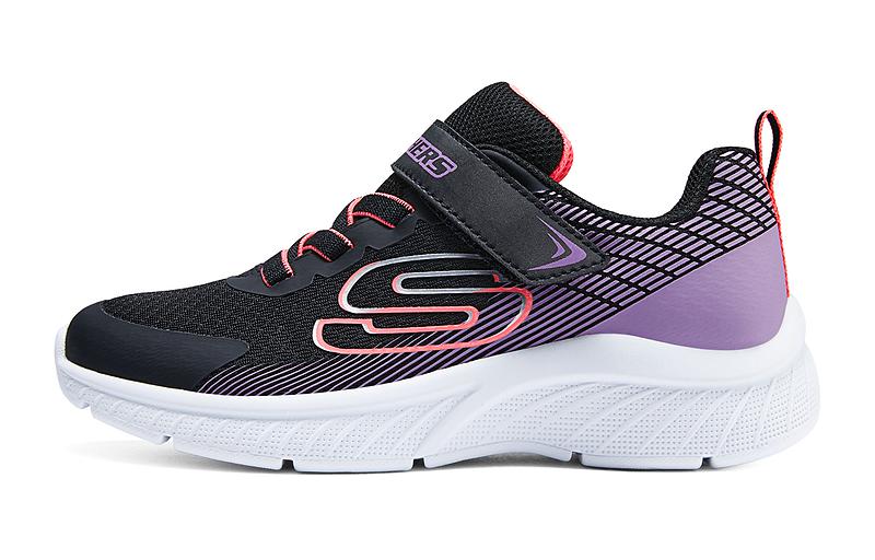 Антискользящие износостойкие детские повседневные кроссовки Black Purple Kids' Skechers 
Антискользящие износостойкие детские повседневные кроссовки Black Purple Kids' Skechers