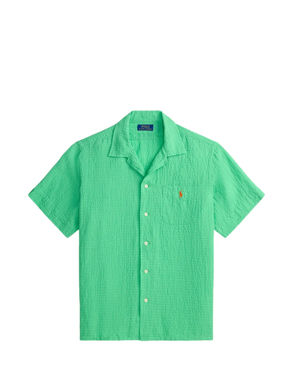 Рубашка из сирсакера с карманом Polo Ralph Lauren, зеленый
Рубашка из сирсакера с карманом Polo Ralph Lauren, зеленый