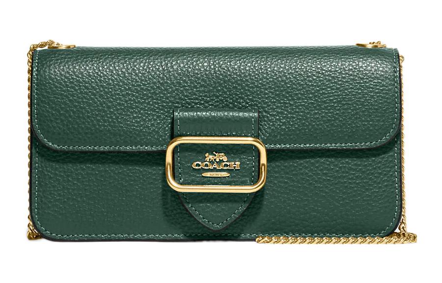 COACH Сумка через плечо из галечной кожи Морган малая женская тёмно-зелёная
COACH Сумка через плечо из галечной кожи Морган малая женская тёмно-зелёная