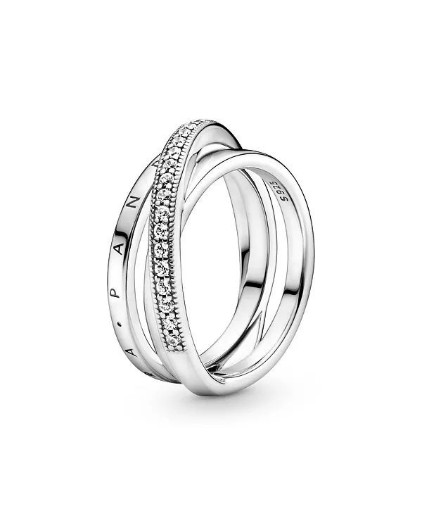 Кольцо с тремя полосами, украшенное фирменным паве из кубических цирконий Pandora, silver
Кольцо с тремя полосами, украшенное фирменным паве из кубических цирконий Pandora, silver