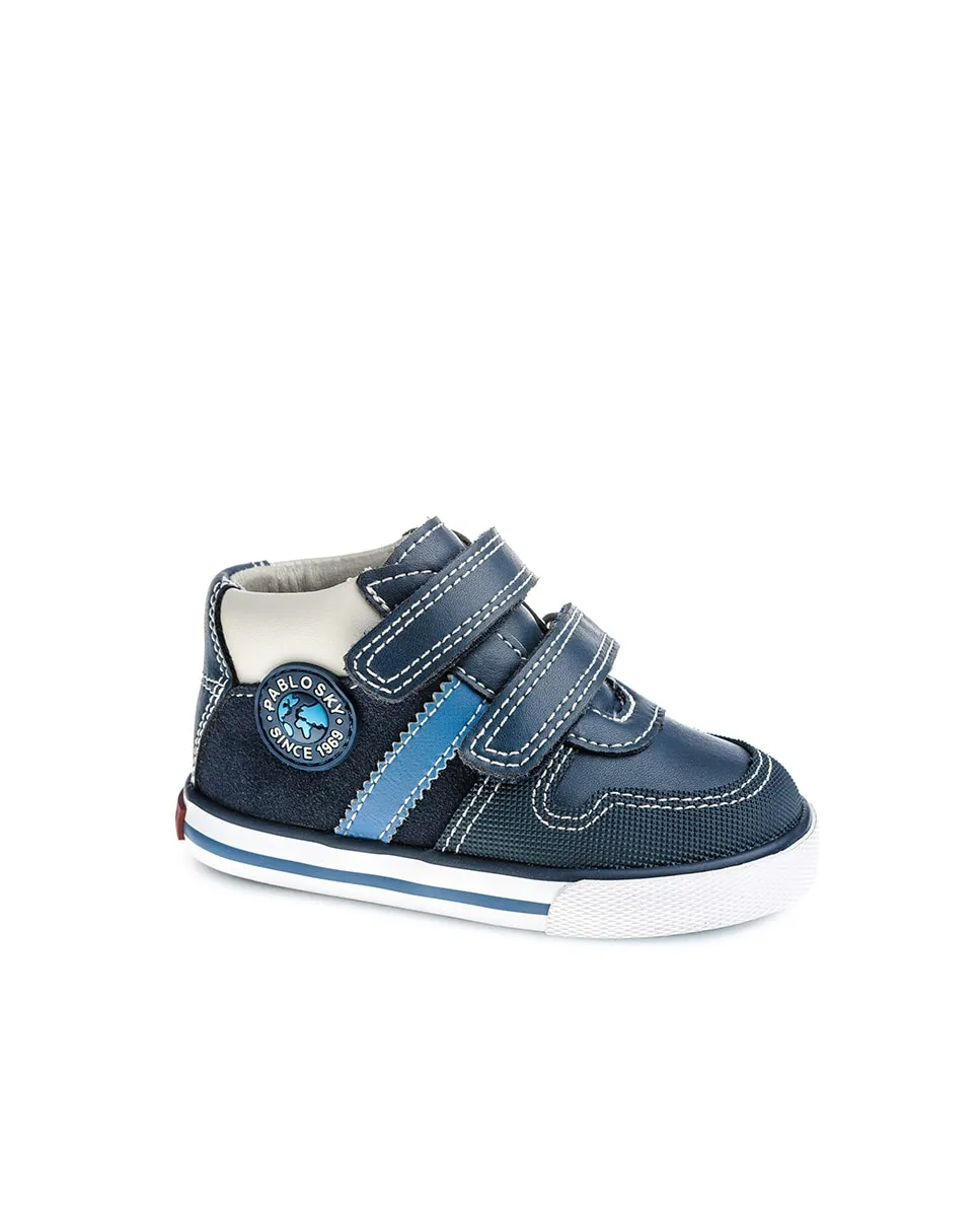 Детские ботиночки из кожи на липучках Pablosky, темно-синий
Детские ботиночки из кожи на липучках Pablosky, темно-синий