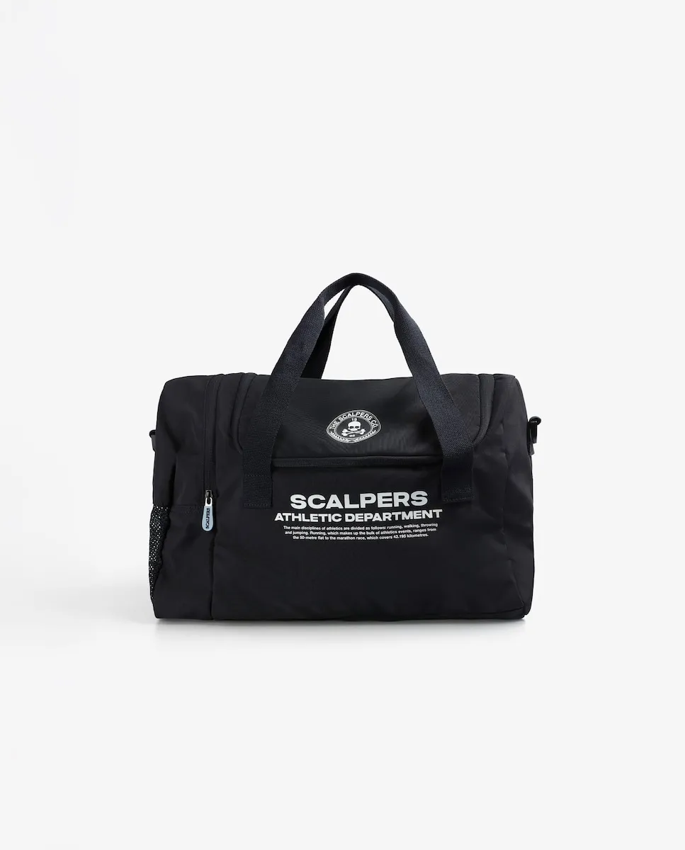 Детская спортивная сумка с логотипом и двойными ручками Scalpers, темно-синий
Детская спортивная сумка с логотипом и двойными ручками Scalpers, темно-синий