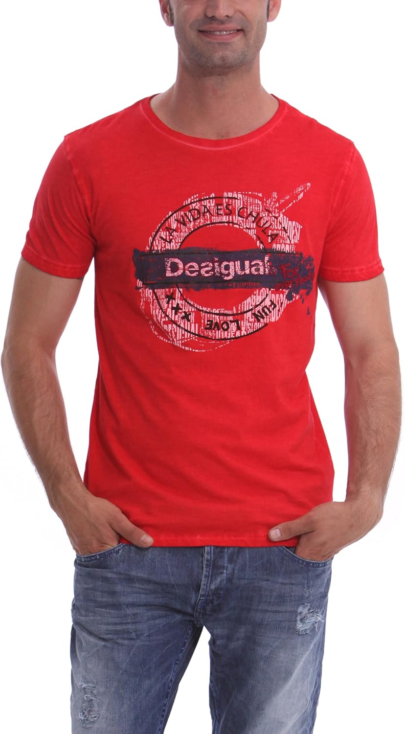 Мужская футболка Desigual 41T1473, красный
Мужская футболка Desigual 41T1473, красный