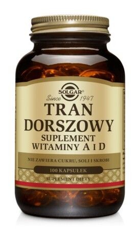Рыбий жир в капсулах Solgar Tran Dorszowy Norweski, 100 шт
Рыбий жир в капсулах Solgar Tran Dorszowy Norweski, 100 шт