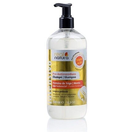 Шампунь без соли Pro-Anti-Residue 500 мл Тщательное и освежающее очищение Real Natura
Шампунь без соли Pro-Anti-Residue 500 мл Тщательное и освежающее очищение Real Natura