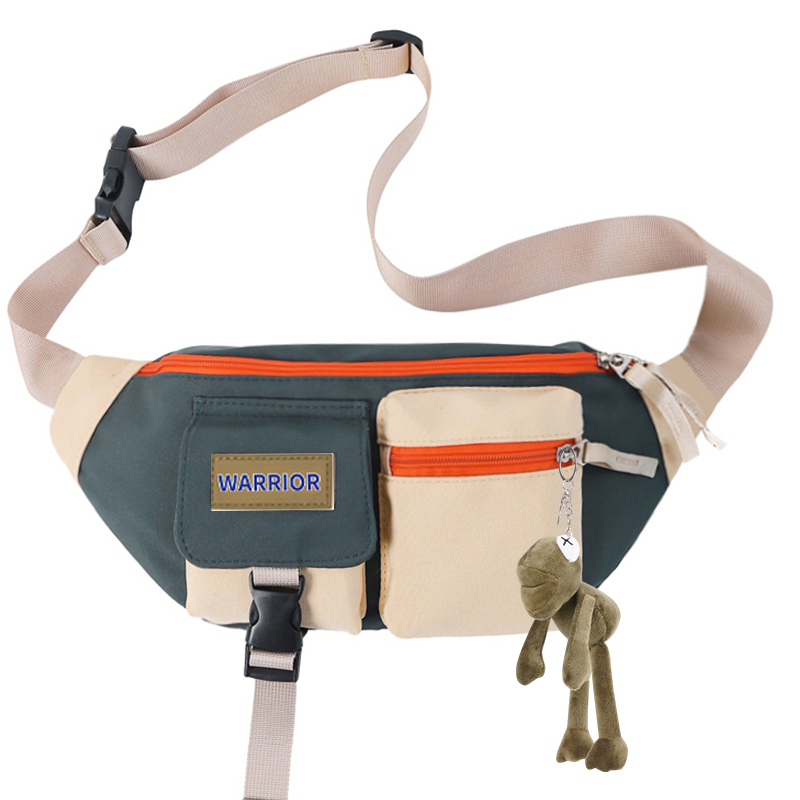 WARRIOR Нейлоновая дорожная сумка через плечо, Green Frog Pendant
WARRIOR Нейлоновая дорожная сумка через плечо, Green Frog Pendant