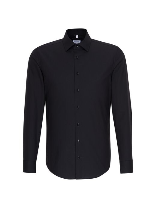 Деловая рубашка узкого кроя с длинным рукавом Seidensticker, черный
Деловая рубашка узкого кроя с длинным рукавом Seidensticker, черный