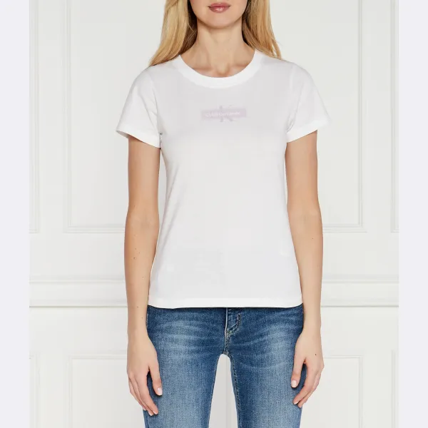 Футболка узкого кроя с эффектом потертости Calvin Klein, белый
Футболка узкого кроя с эффектом потертости Calvin Klein, белый