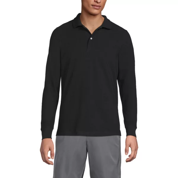 Мужская сетчатая рубашка-поло с длинным рукавом Lands' End, черный
Мужская сетчатая рубашка-поло с длинным рукавом Lands' End, черный