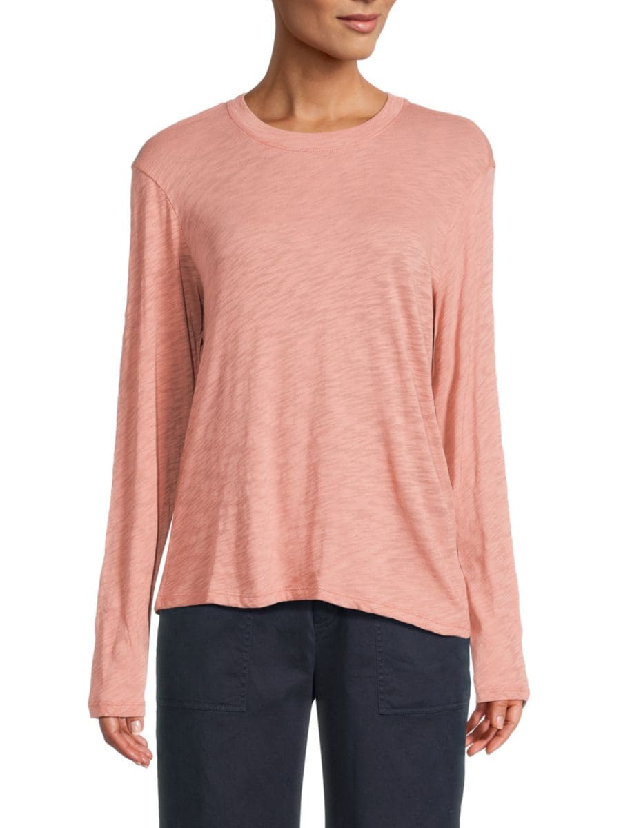 Футболка с длинным рукавом из толстого джерси ATM Anthony Thomas Melillo, цвет Faded Rose 
Футболка с длинным рукавом из толстого джерси ATM Anthony Thomas Melillo, цвет Faded Rose