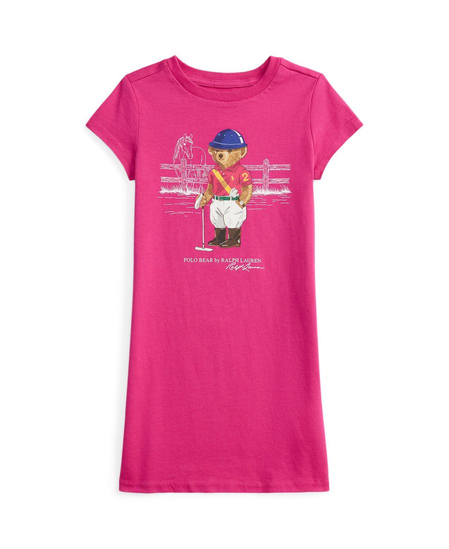 Детское хлопковое трикотажное платье Polo Bear (размеры 2T-6X) Polo Ralph Lauren, Pink
Детское хлопковое трикотажное платье Polo Bear (размеры 2T-6X) Polo Ralph Lauren, Pink