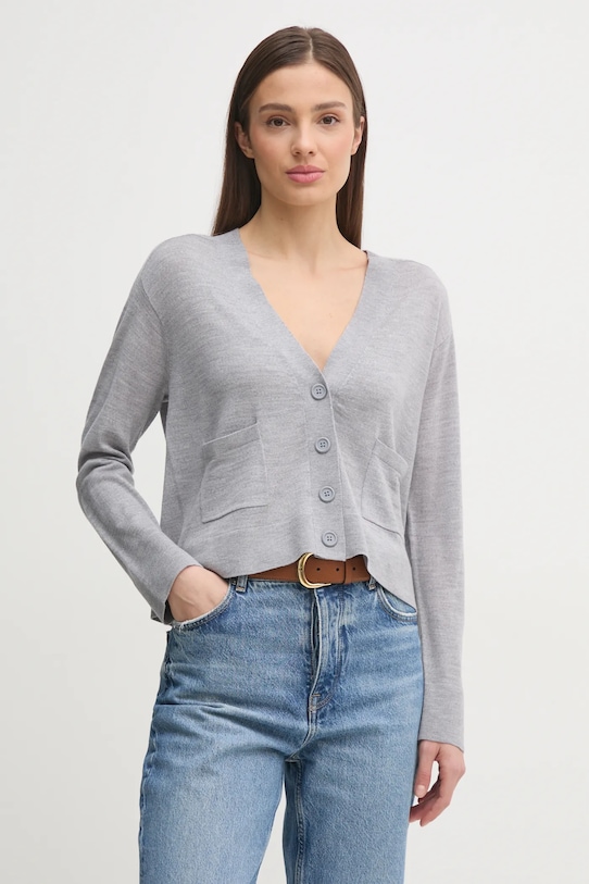 Шерстяной кардиган United Colors Of Benetton, серый
Шерстяной кардиган United Colors Of Benetton, серый