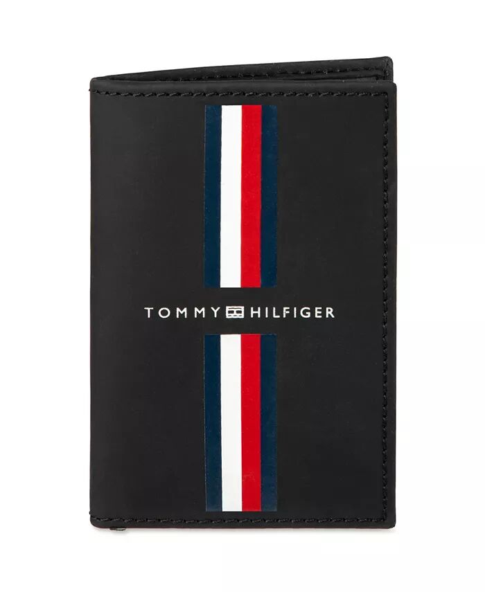 Мужской полосатый кожаный держатель для карт, двойной кошелек Tommy Hilfiger, черный
Мужской полосатый кожаный держатель для карт, двойной кошелек Tommy Hilfiger, черный