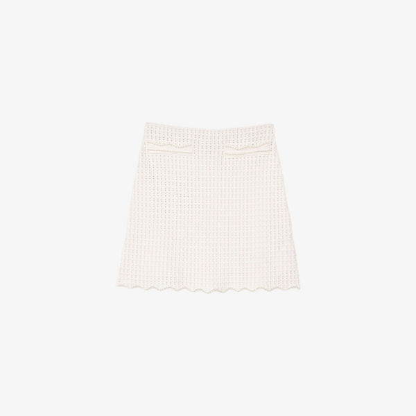 Мини-юбка Sandro с волнистым подолом вязаная, белый
Мини-юбка Sandro с волнистым подолом вязаная, белый