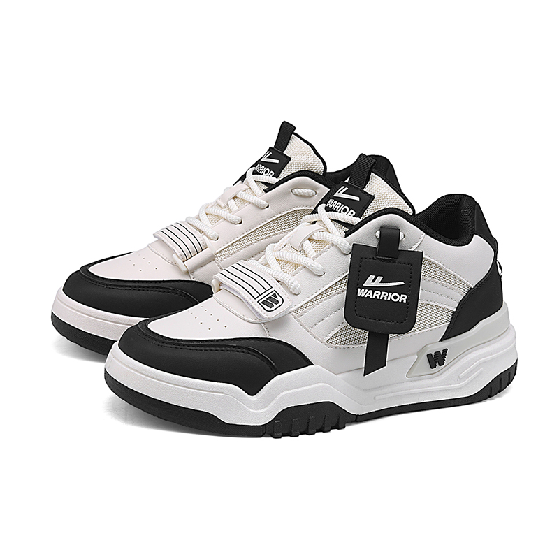 WARRIOR Высокие мужские кроссовки для скейтбординга бежево-черного цвета
WARRIOR Высокие мужские кроссовки для скейтбординга бежево-черного цвета