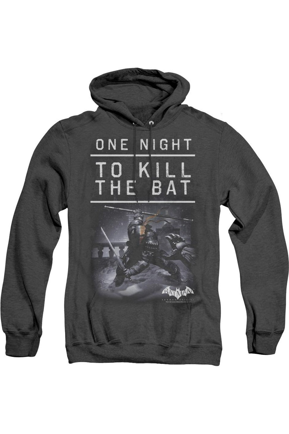 Batman Arkham Origins One Night Adult Heather Hoodie / Толстовка с капюшоном Gildan, черный
Batman Arkham Origins One Night Adult Heather Hoodie / Толстовка с капюшоном Gildan, черный