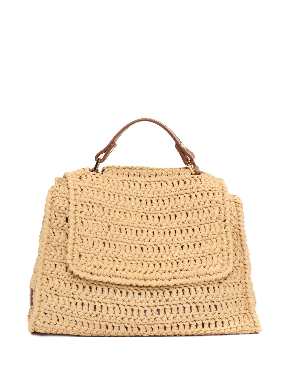 Сумка-тоут с ручкой сверху, связанная крючком Orciani, нейтральный
Сумка-тоут с ручкой сверху, связанная крючком Orciani, нейтральный