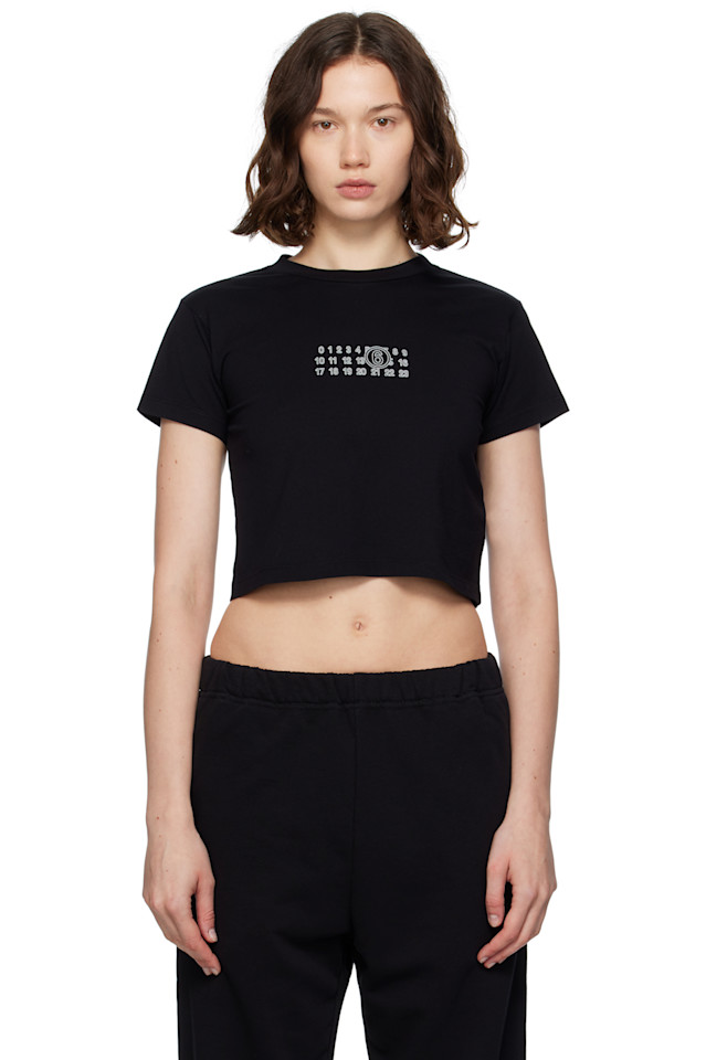 Кроп-футболка Mm6 Maison Margiela, черный
Кроп-футболка Mm6 Maison Margiela, черный