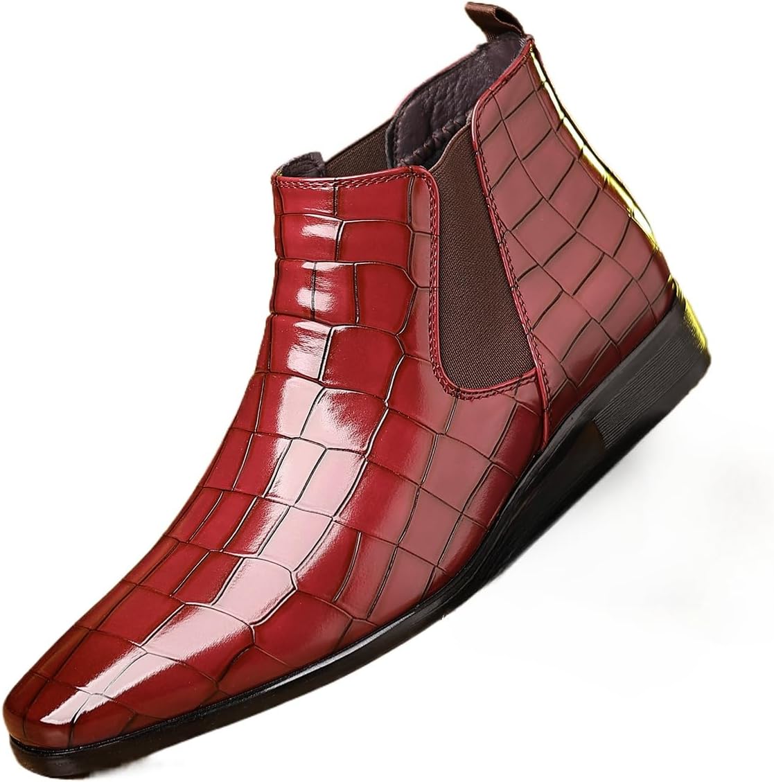 Мужские кожаные слипоны с принтом, комфортные высокие ботинки с заостренным носком, эластичной вставкой, на деловой и повседневный стиль, ботинки до щиколотки Hhhchpm, бордовый
Мужские кожаные слипоны с принтом, комфортные высокие ботинки с заостренным носком, эластичной вставкой, на деловой и повседневный стиль, ботинки до щиколотки Hhhchpm, бордовый