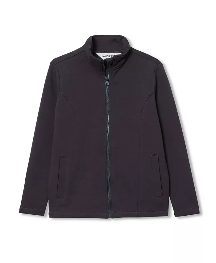 Толстовка для мальчиков с длинным рукавом, застежкой-молнией и воротником-стойкой Lands' End, черный
Толстовка для мальчиков с длинным рукавом, застежкой-молнией и воротником-стойкой Lands' End, черный