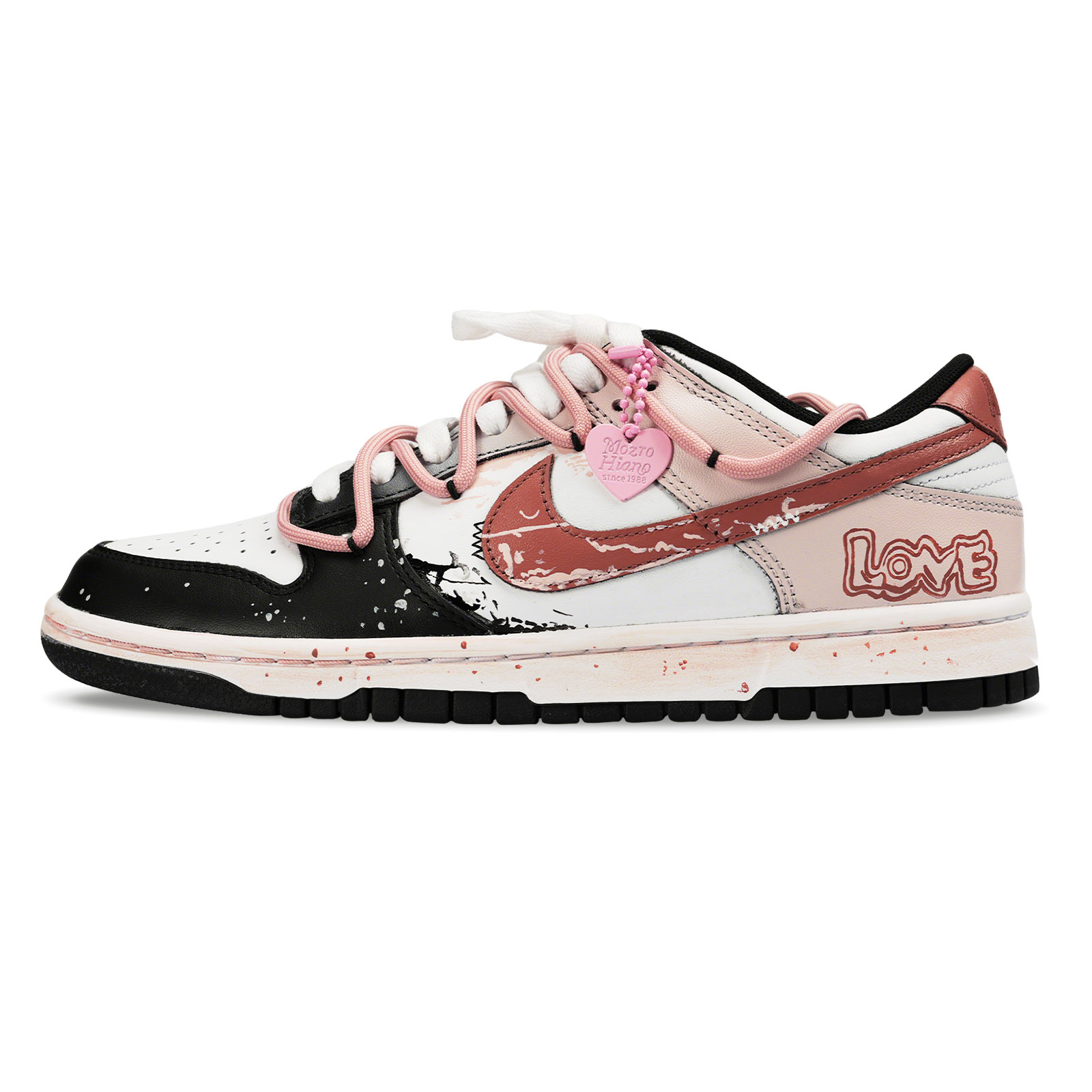 Nike Dunk Black White, Love Graffiti, устойчивые к истиранию и скольжению низкие кроссовки для скейтбординга Unisex Pink
Nike Dunk Black White, Love Graffiti, устойчивые к истиранию и скольжению низкие кроссовки для скейтбординга Unisex Pink