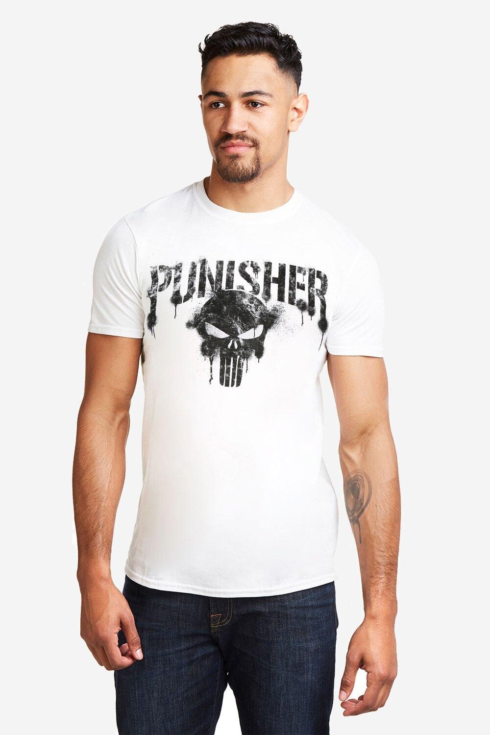 Мужская футболка Punisher с текстом Marvel, белый
Мужская футболка Punisher с текстом Marvel, белый