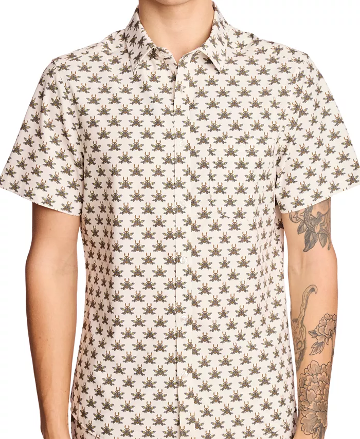 Мужская приталенная рубашка для плавания Gilby с коротким рукавом и принтом на пуговицах спереди Paisley & Gray, белый
Мужская приталенная рубашка для плавания Gilby с коротким рукавом и принтом на пуговицах спереди Paisley & Gray, белый