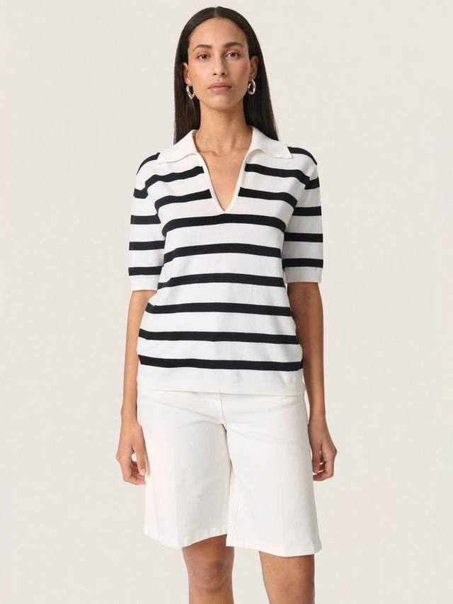 Spina поло джемпер в полоску Soaked In Luxury, Black/White
Spina поло джемпер в полоску Soaked In Luxury, Black/White