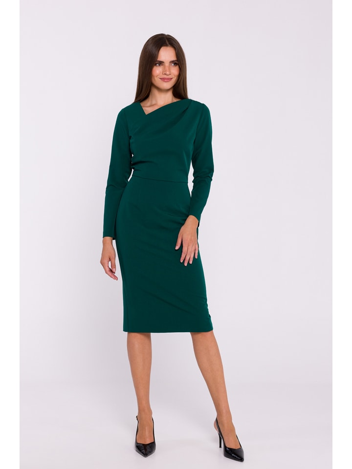 Платье до колена Stylove, темно-зеленый
Платье до колена Stylove, темно-зеленый