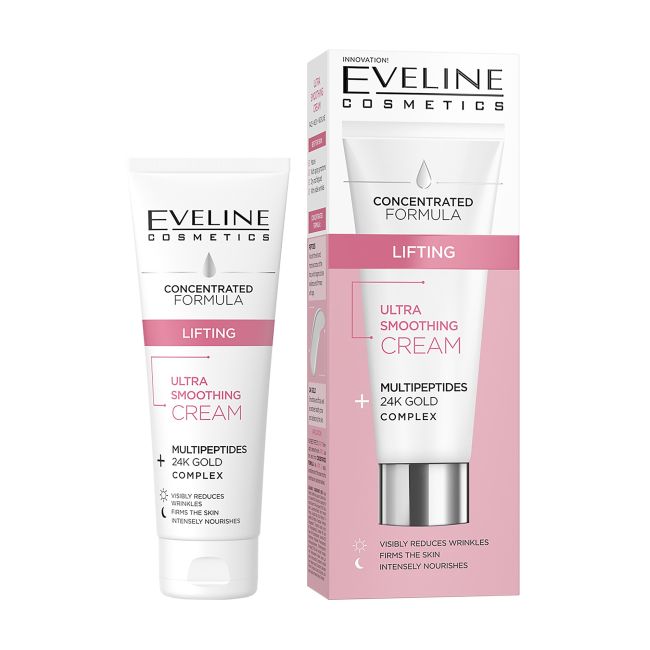 Ультраразглаживающий лифтинг-крем для лица Eveline, 50 мл
Ультраразглаживающий лифтинг-крем для лица Eveline, 50 мл