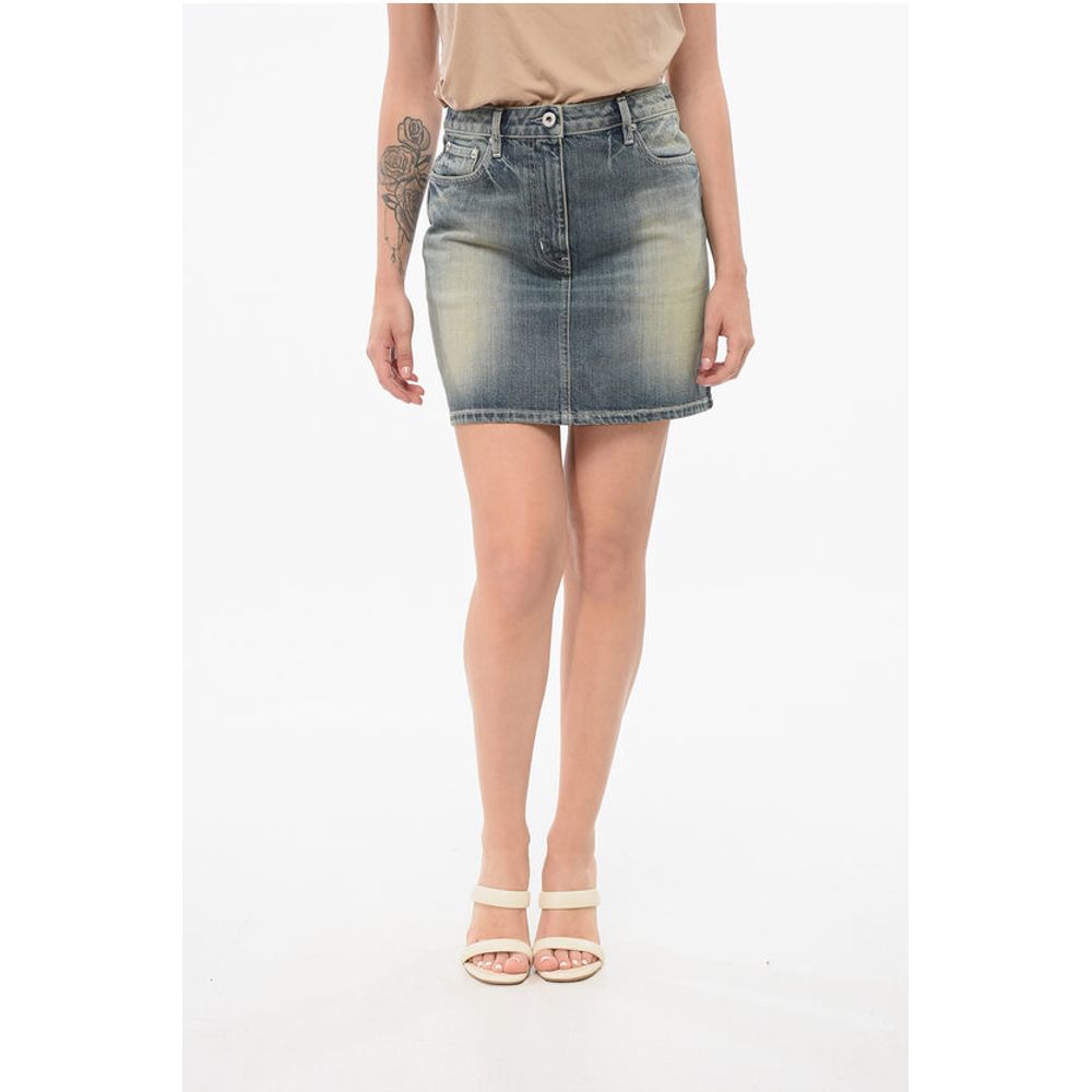 Мини-юбка из винтажного потертого денима Kenzo, синий
Мини-юбка из винтажного потертого денима Kenzo, синий