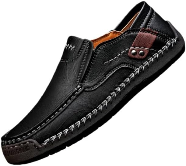 Мужские лоферы без застежки - верх из натуральной второй кожи, легкие деловые туфли с нескользящей резиновой подошвой, мокасины с круглым носком, повседневной носки, офиса, прогулок и для любого сезона Minlaidian, черный
Мужские лоферы без застежки - верх из натуральной второй кожи, легкие деловые туфли с нескользящей резиновой подошвой, мокасины с круглым носком, повседневной носки, офиса, прогулок и для любого сезона Minlaidian, черный