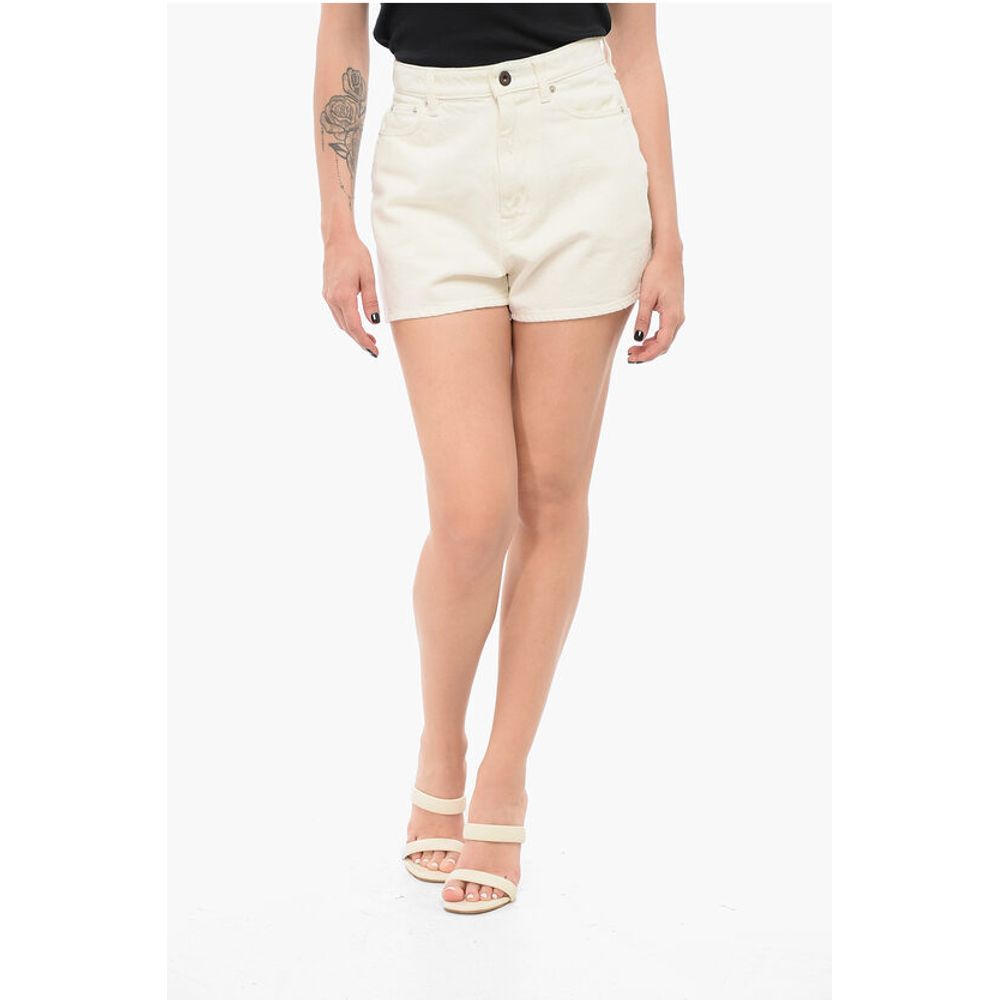 Джинсовые шорты с логотипом на заднем кармане Kenzo, White 
Джинсовые шорты с логотипом на заднем кармане Kenzo, White