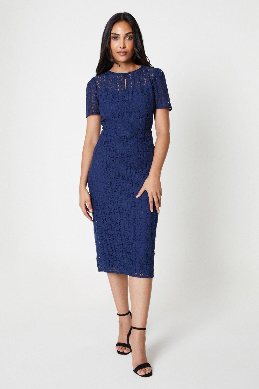 Кружевное платье-карандаш Petite Premium премиум-класса Wallis, темно-синий
Кружевное платье-карандаш Petite Premium премиум-класса Wallis, темно-синий