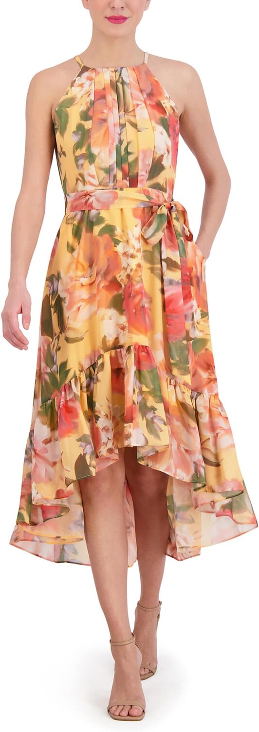 Платье Vince Camuto Chiffon Halter High Low Midi, цвет Yellow Multi
Платье Vince Camuto Chiffon Halter High Low Midi, цвет Yellow Multi