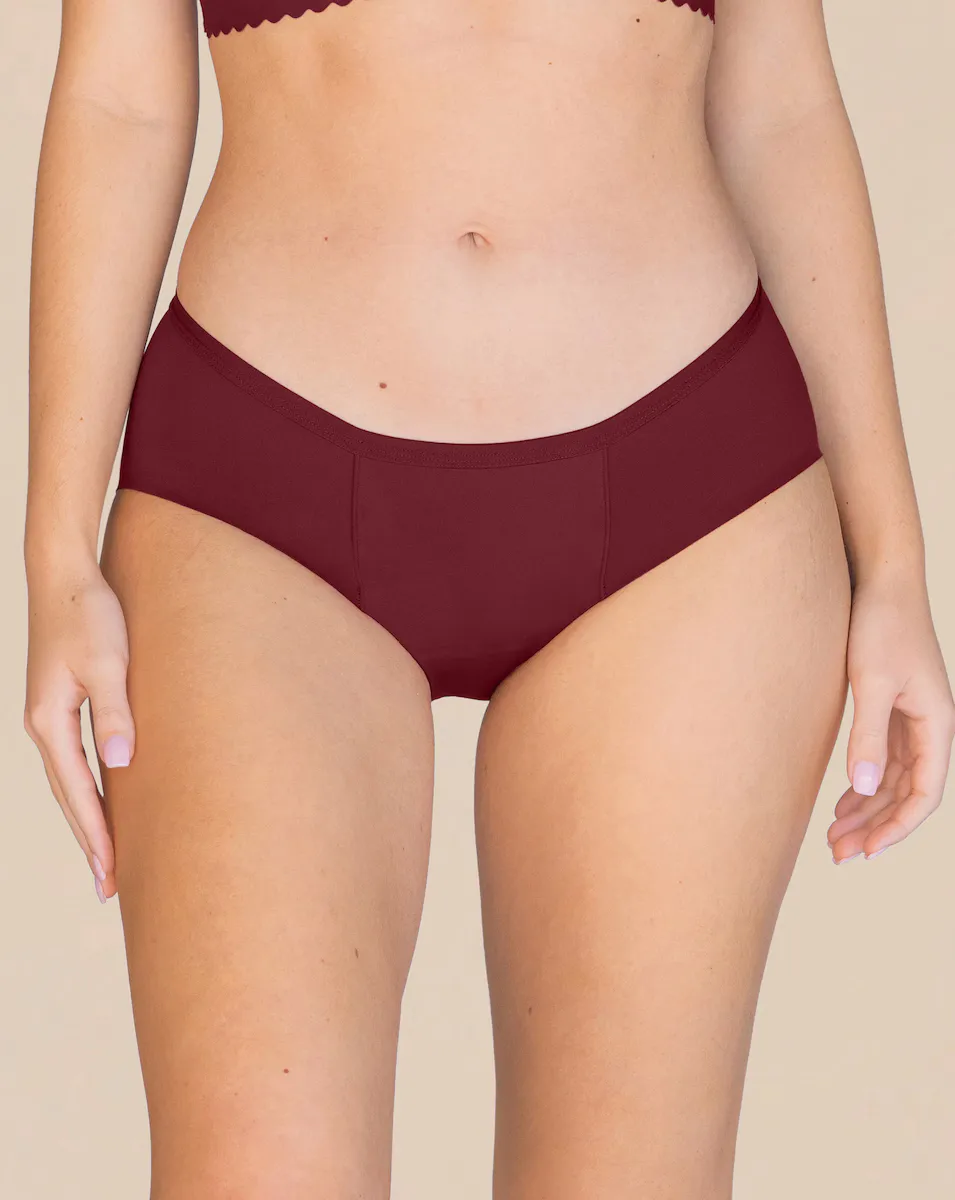 Хипстерские менструальные брюки-кюлоты, суперсильное впитывание Proof, бордовый
Хипстерские менструальные брюки-кюлоты, суперсильное впитывание Proof, бордовый