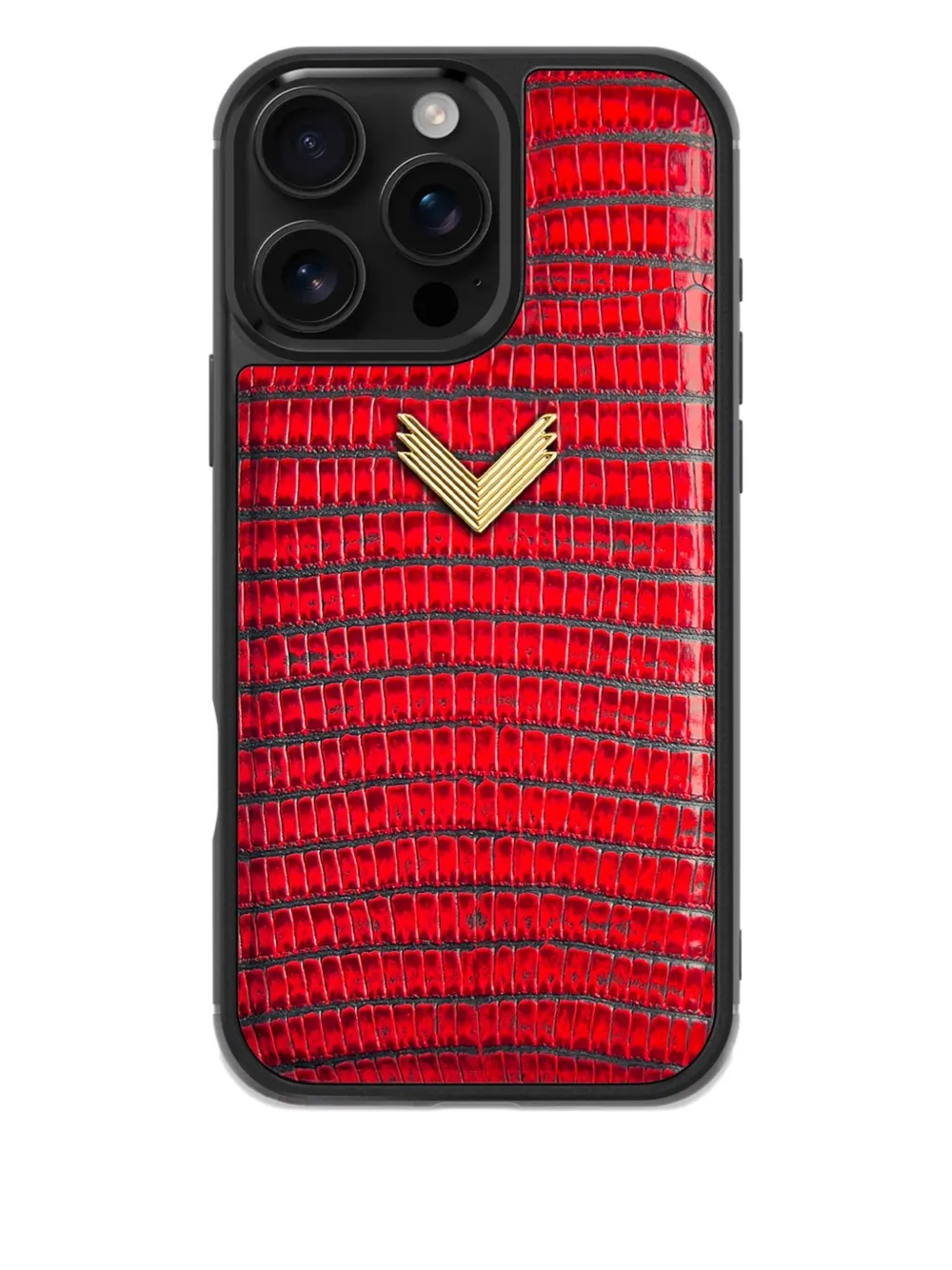 Чехол для iPhone 16 Pro Max с текстурой под ящерицу Velante, красный
Чехол для iPhone 16 Pro Max с текстурой под ящерицу Velante, красный