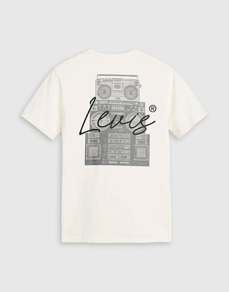 Футболка свободного кроя Levi's с принтом «бумбокс» на спине бежевого цвета
Футболка свободного кроя Levi's с принтом «бумбокс» на спине бежевого цвета