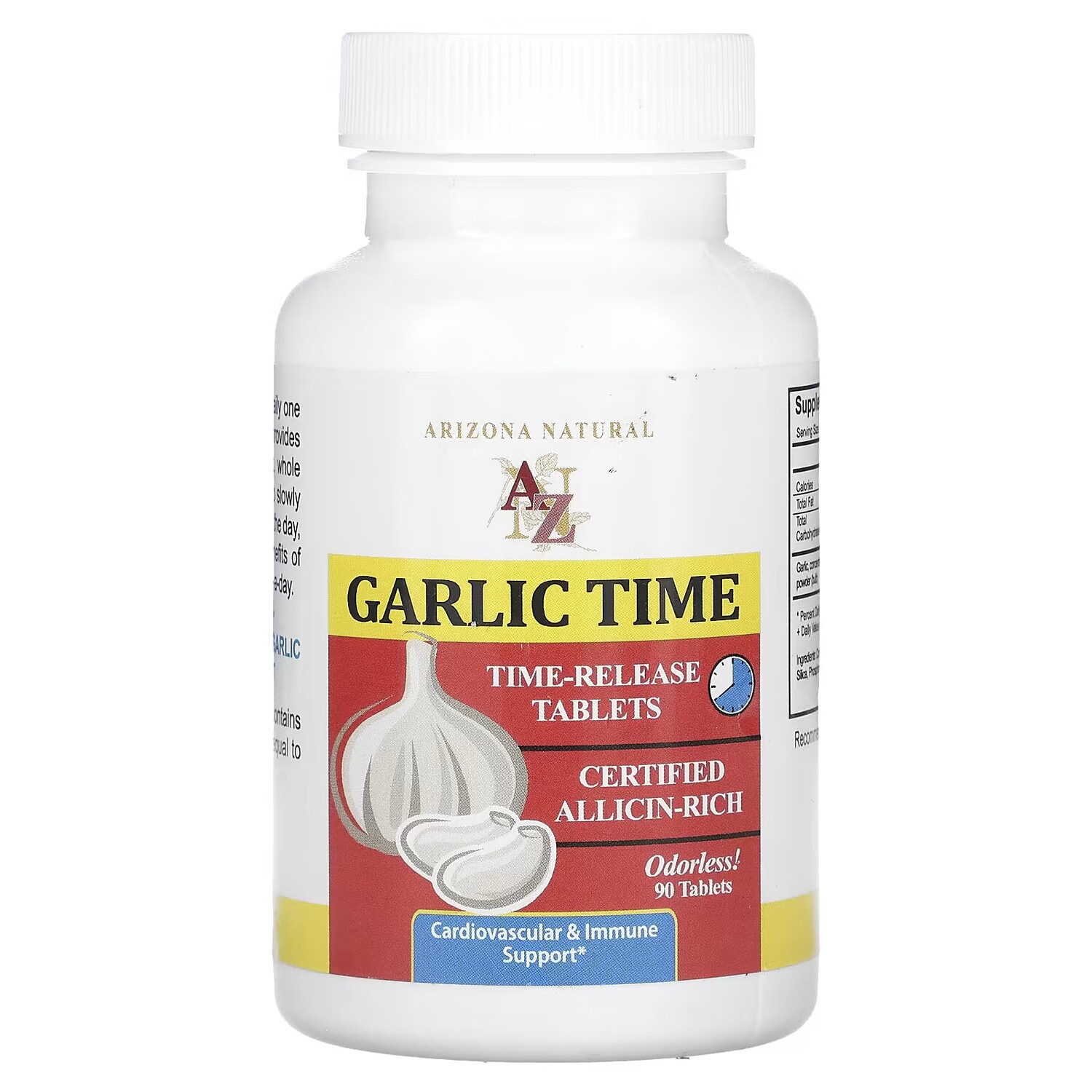 Высокоэффективная добавка Arizona Natural Garlic Time, 90 таблеток
Высокоэффективная добавка Arizona Natural Garlic Time, 90 таблеток