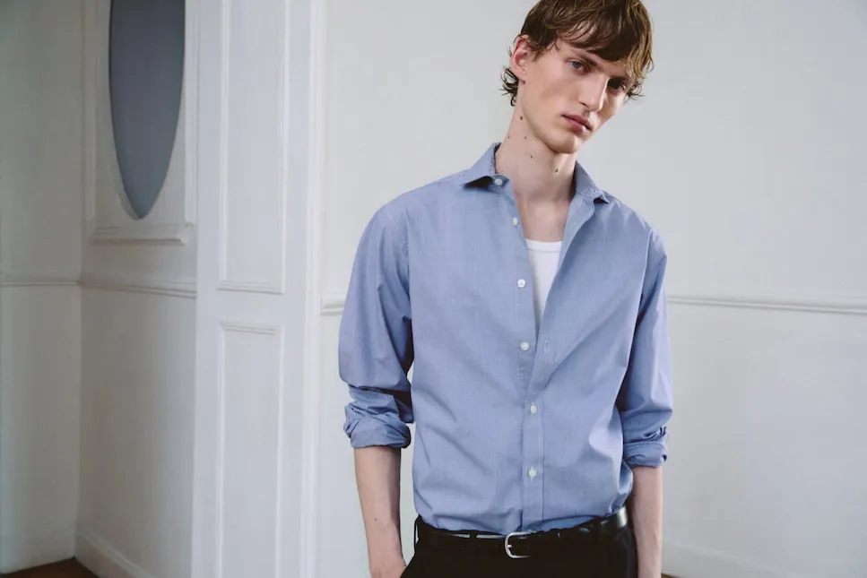 Рубашка в микро-клетку обычного кроя Sfera, синий
Рубашка в микро-клетку обычного кроя Sfera, синий